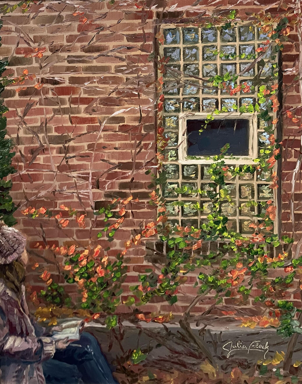 The Reader oil on panel 14"x11"