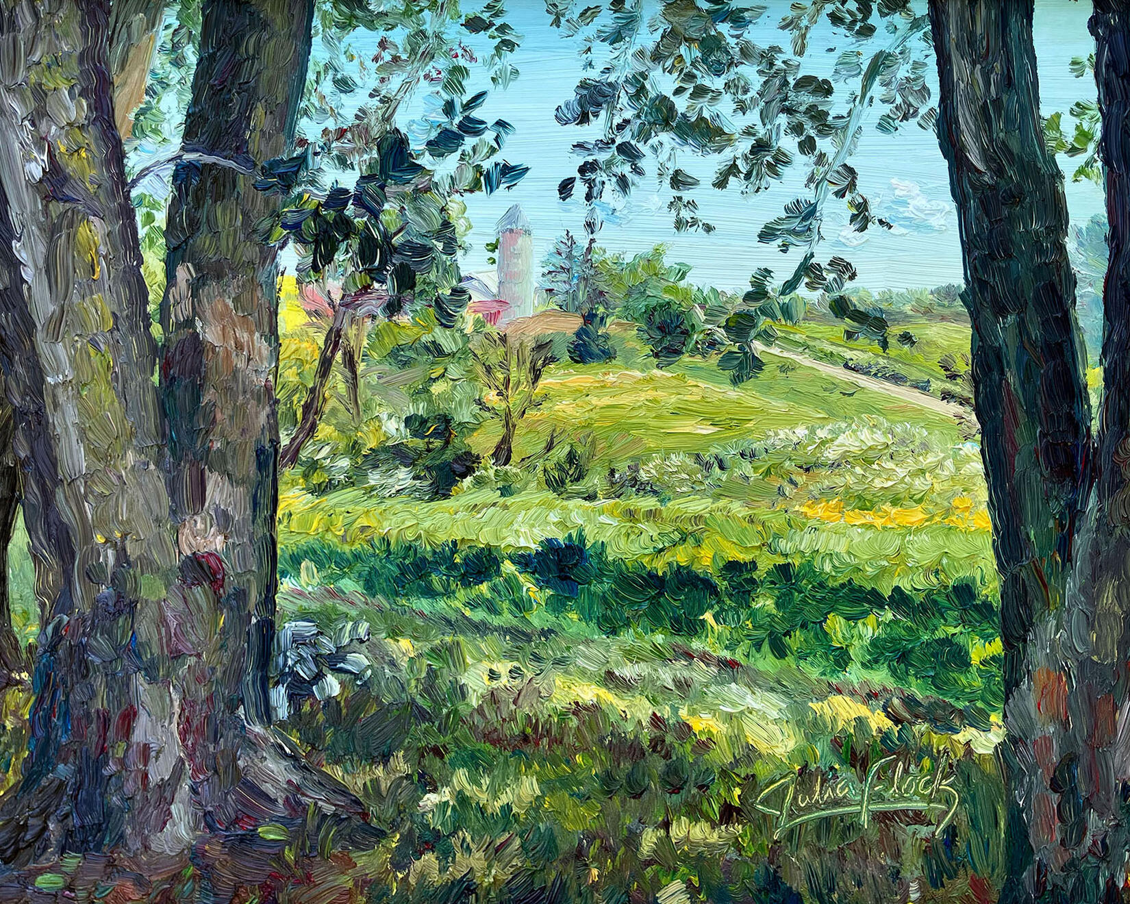 St. Mary's Ridge oil on panel 8"x10"